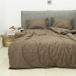 Комплект постельного белья Tiare семейный Satin Stripte 77 100% хлопок