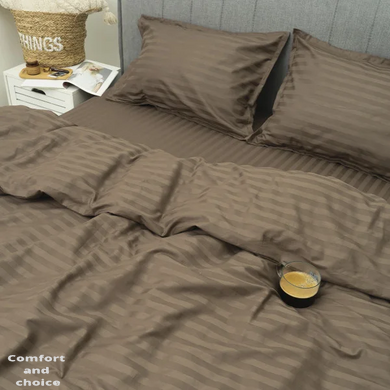 Комплект постільної білизни Tiare сімейний Satin Stripte 77 100% бавовна