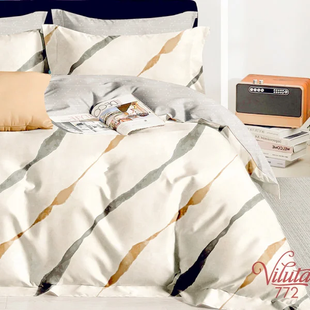 Комплект постільної білизни Viluta сімейний Satin Twill 772 100% бавовна