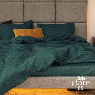 Комплект постільної білизни Tiare полуторний Satin Stripte 85 100% бавовна