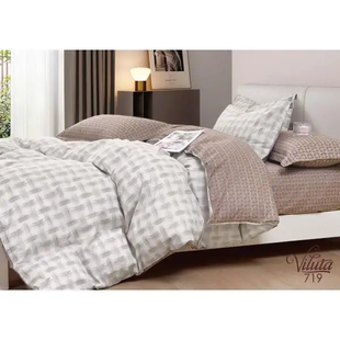 Комплект постільної білизни Viluta двоспальний Satin Twill 719 100% бавовна
