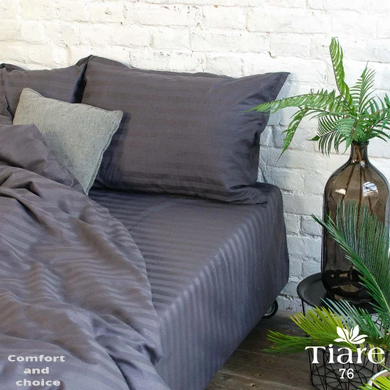 Комплект постільної білизни Tiare євро Satin Stripte 76 100% бавовна
