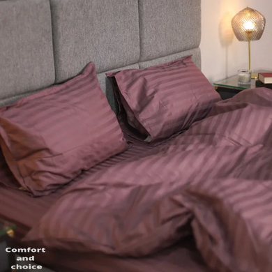 Комплект постельного белья Tiare семейный Satin Stripte 73 100% хлопок